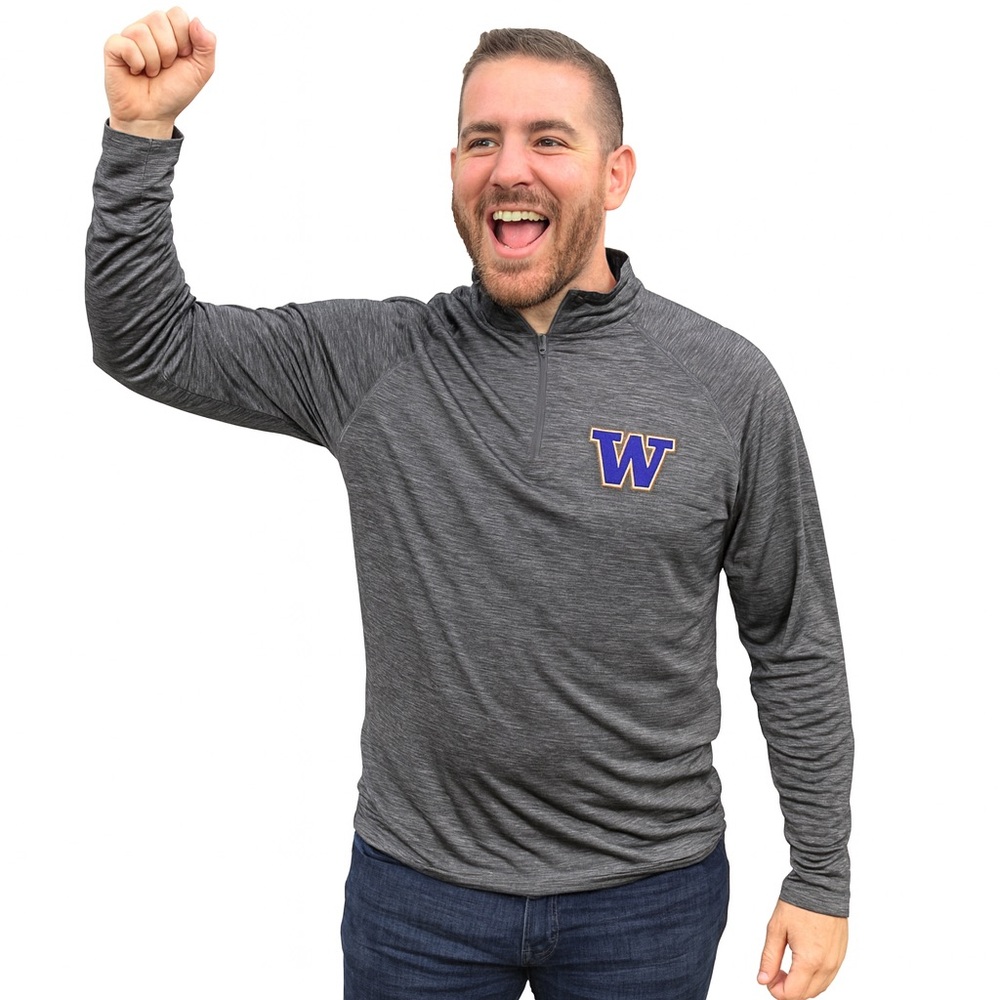 NWOT University of Washington Huskies 1/4-Zip Men’s Pullover 2XL by Captivating